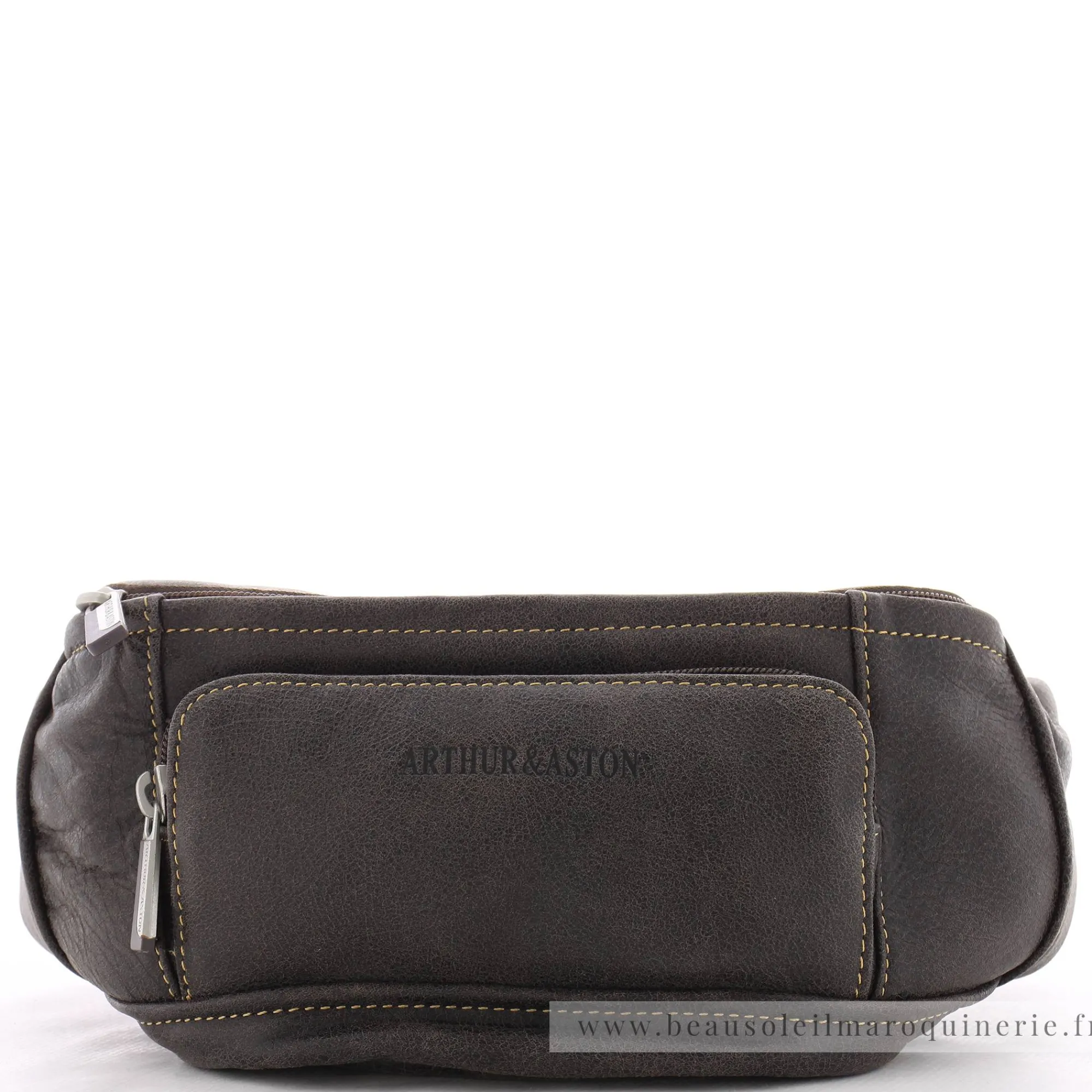 Arthur Aston Sacs Banane*Sac banane Cristiano en cuir destroy