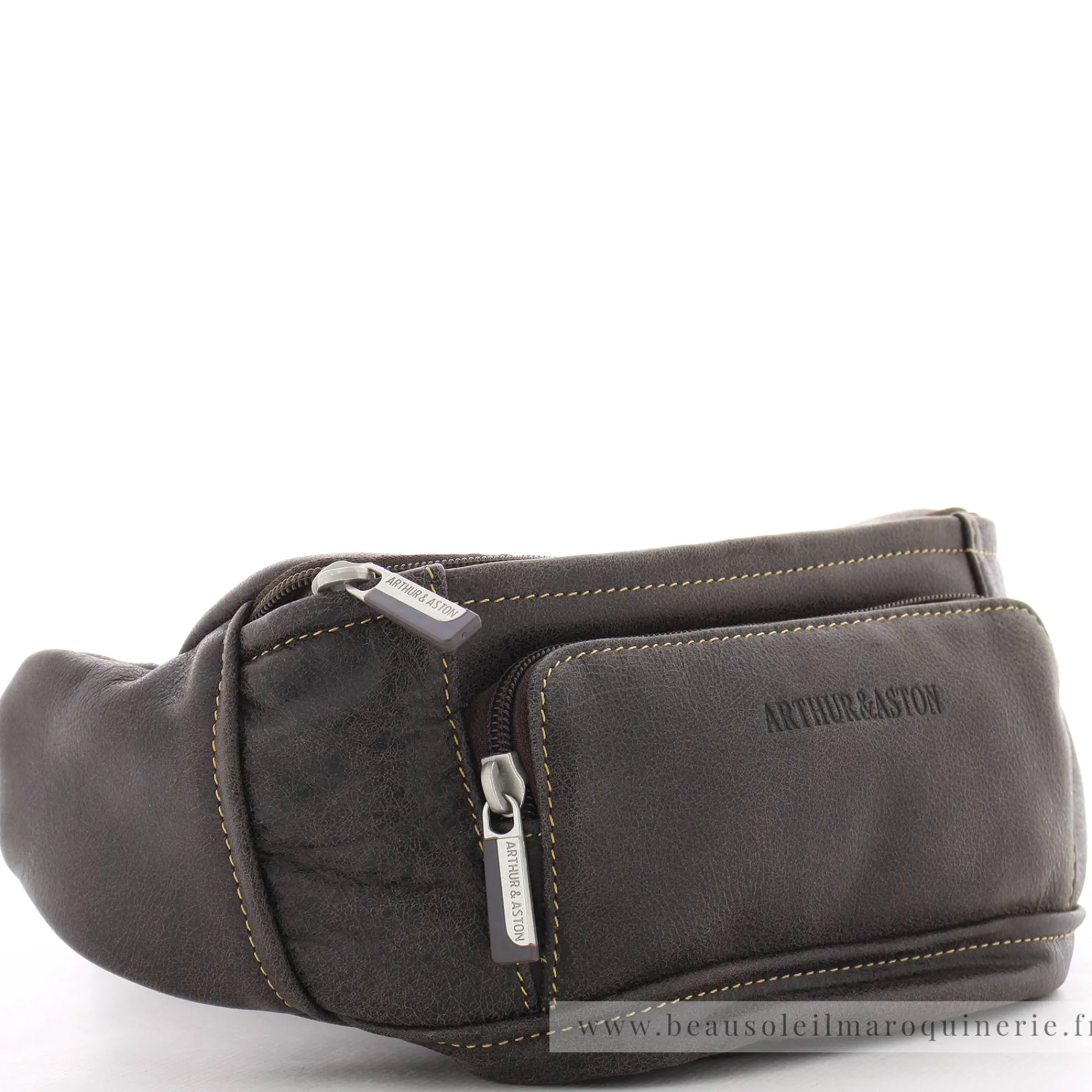 Arthur Aston Sacs Banane*Sac banane Cristiano en cuir destroy