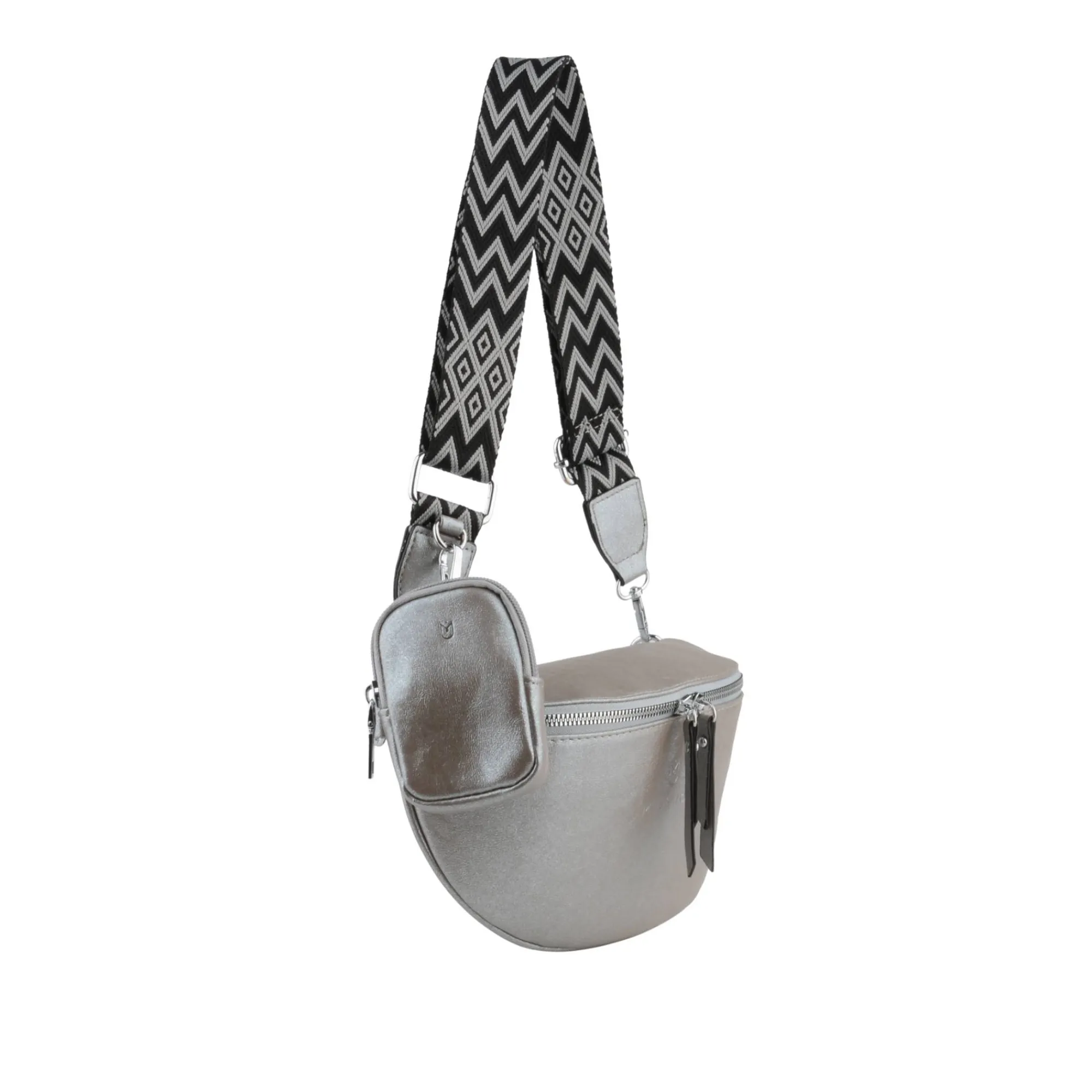 Mia & Joy Sacs Banane Femme*Sac banane femme Braddie effet metallise Argent