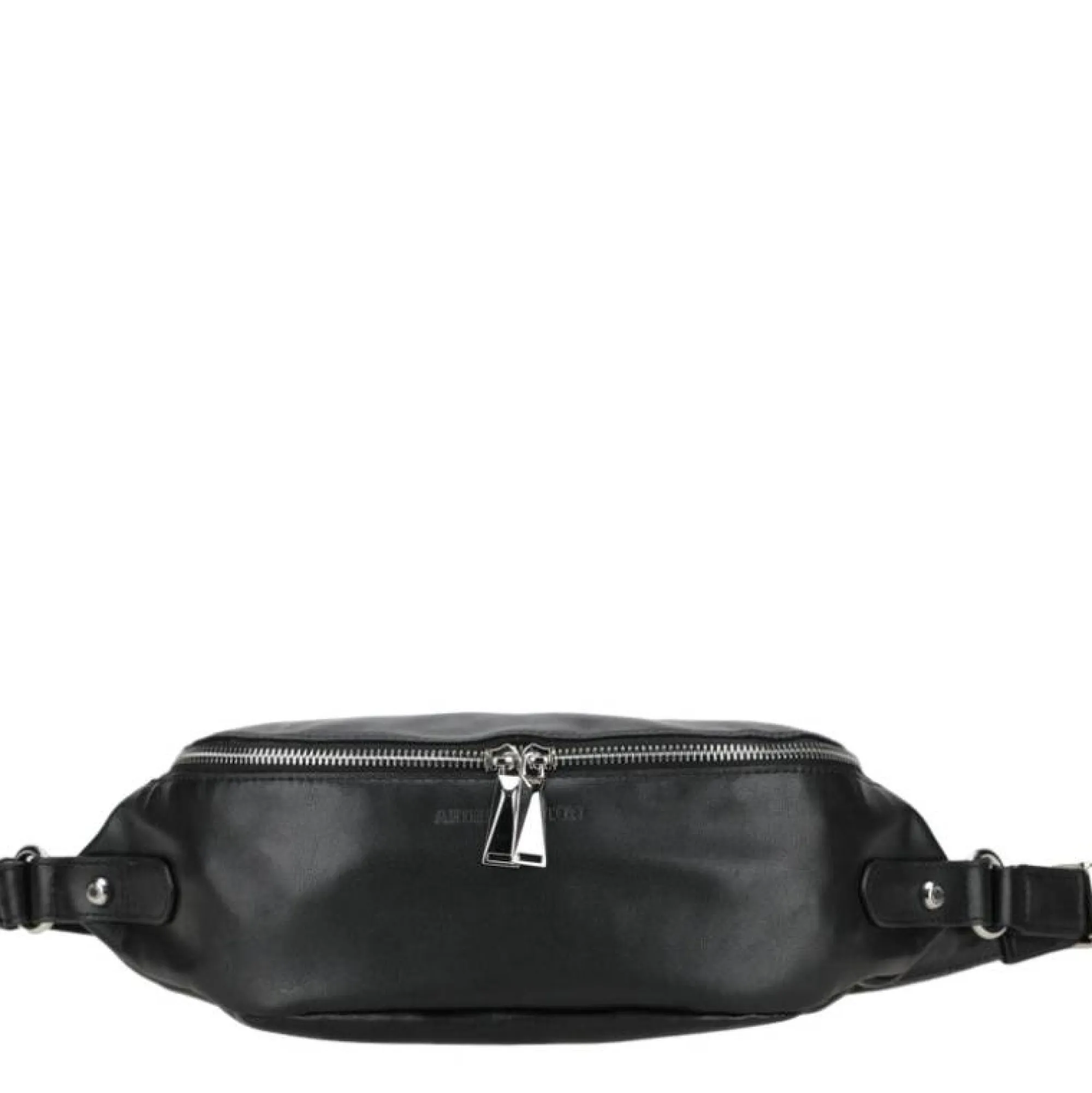 Arthur Aston Sacs Banane Femme*Sac banane femme Giulia en cuir lisse Noir