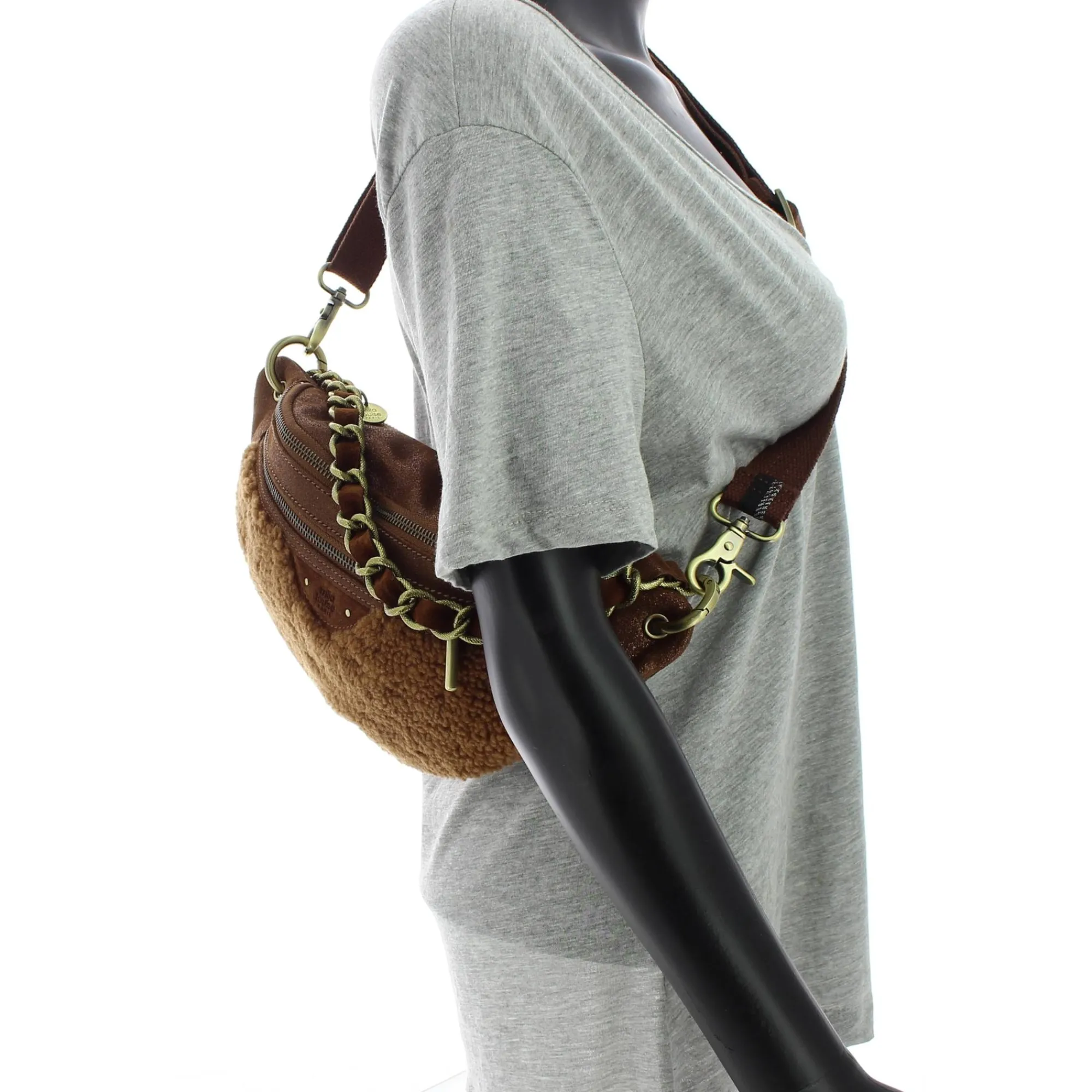 Mila Louise Sacs Banane Femme*Sac banane Petra TVX effet fourrure