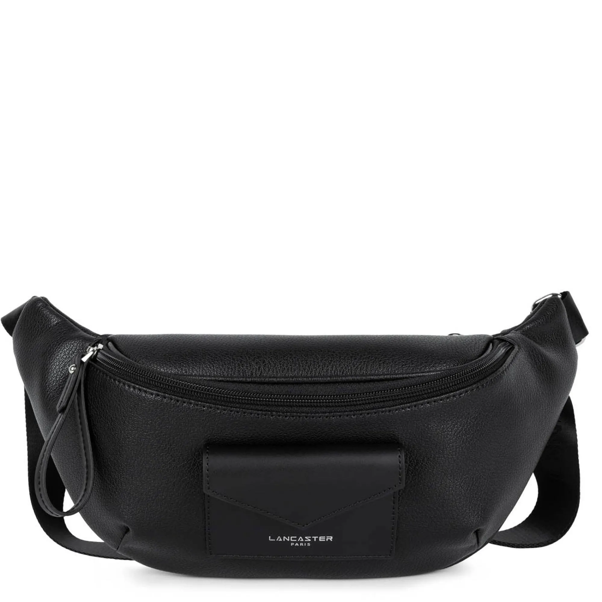 Lancaster Sacs Banane Femme*Sac banane zippe Maya poche enveloppe Noir