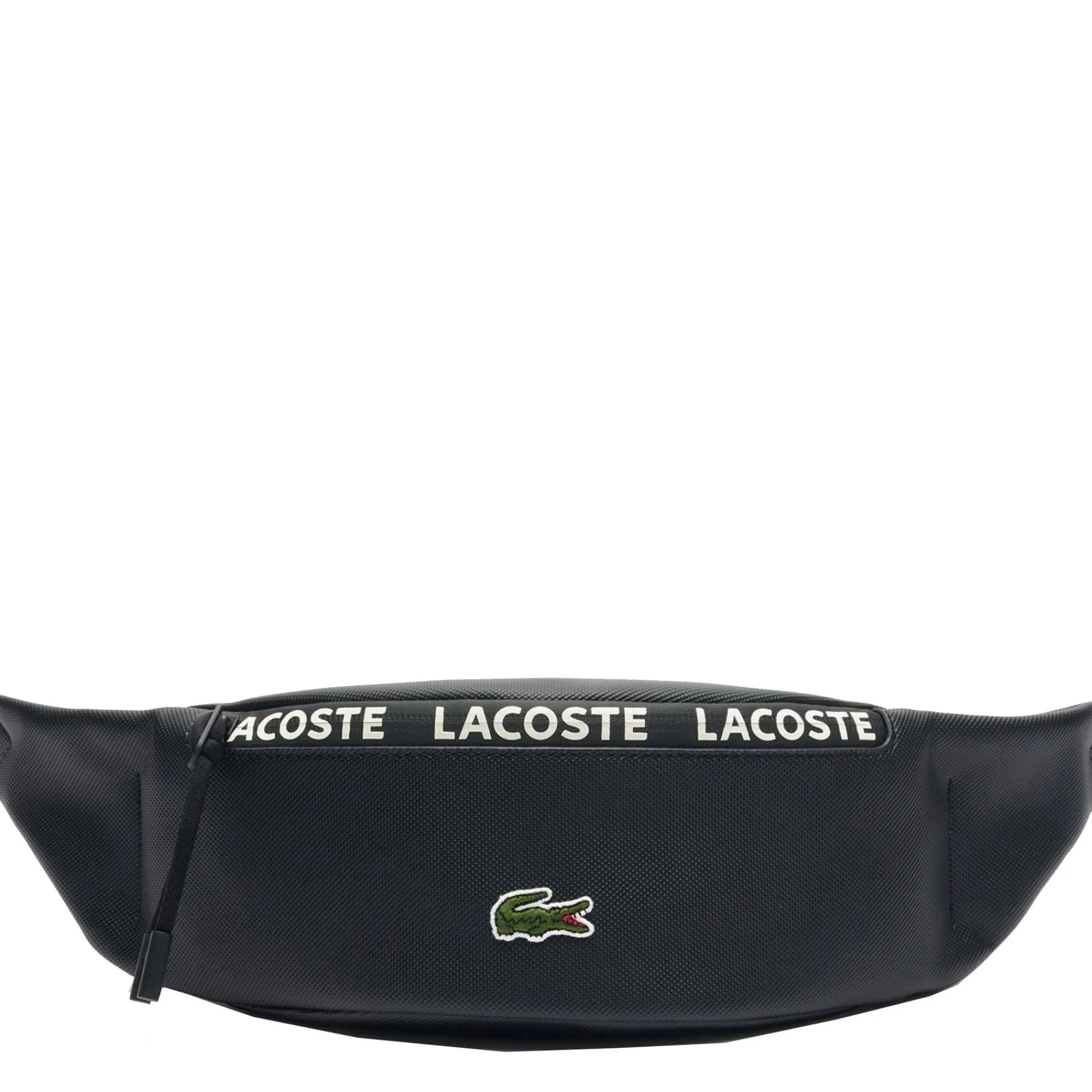 Lacoste Sacs Banane*Sac banane zippee bande siglee LCST Noir farine
