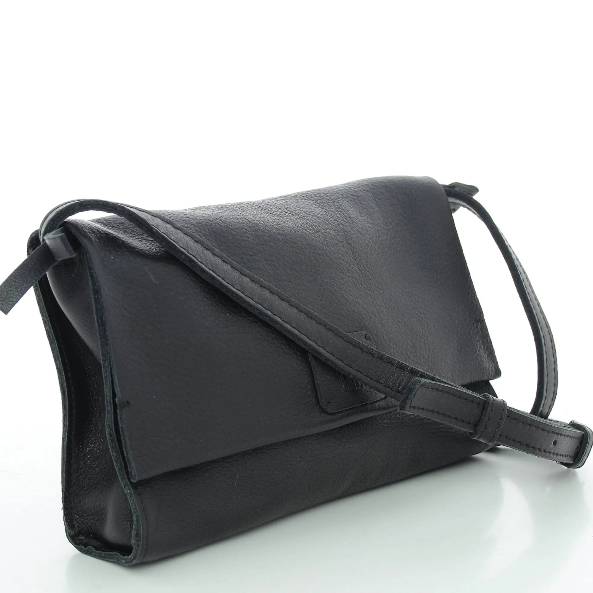 Biba Sacs Bandoulière*Sac bandouliere a rabat Chester en cuir Negro