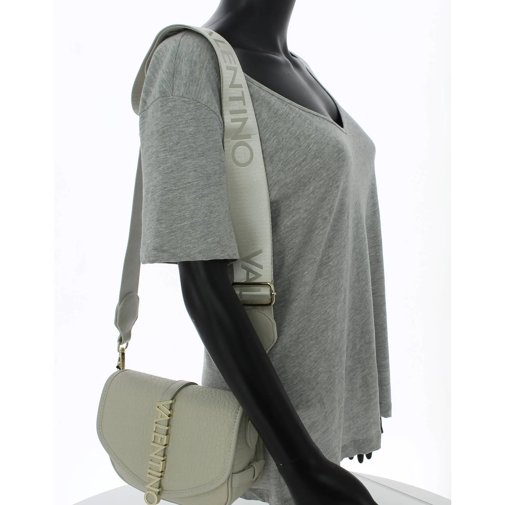 Valentino Bags Sacs Bandoulière*Sac bandouliere a rabat Zeno graine
