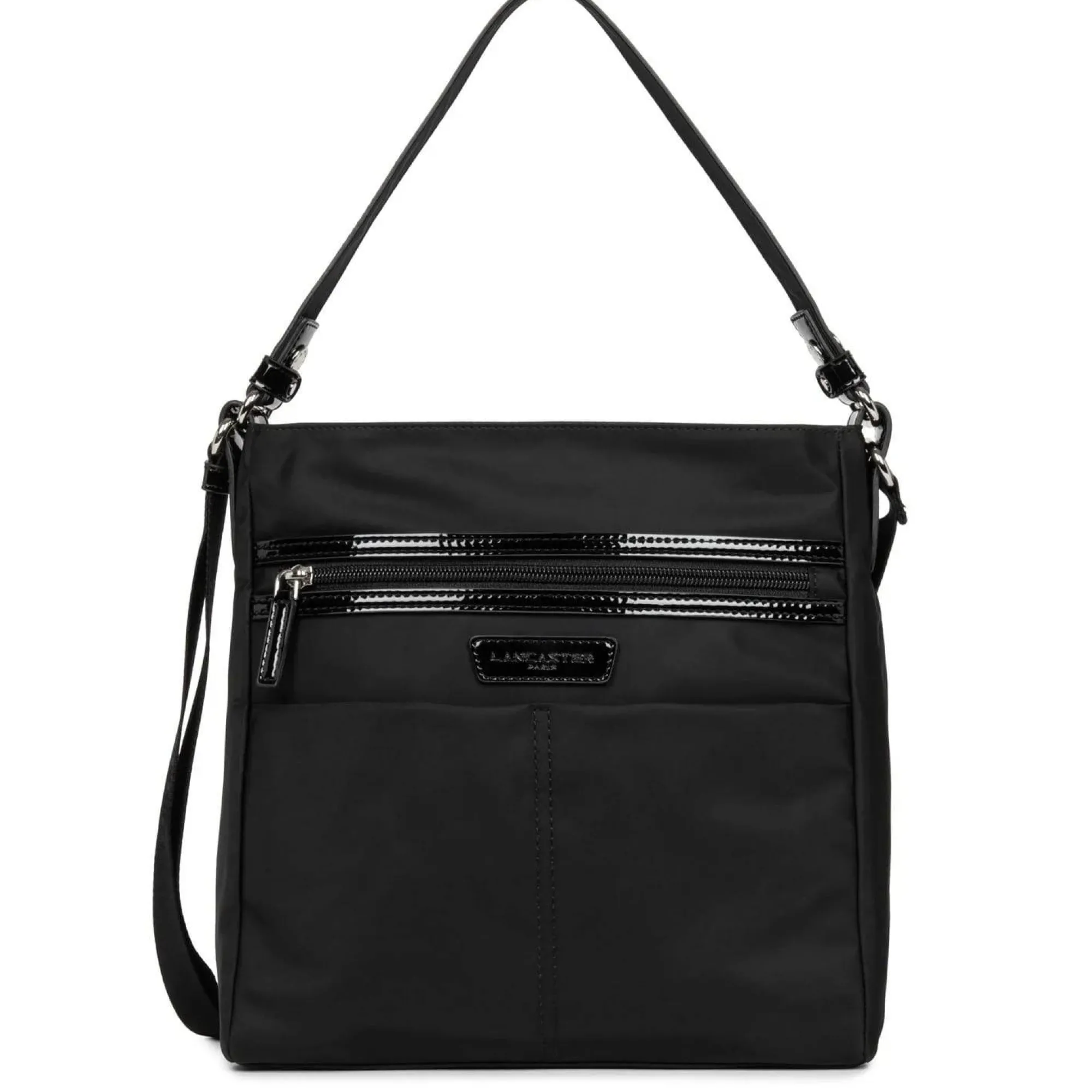 Lancaster Sacs Porté Épaule | Sacs Bandoulière*Sac bandouliere double porte Basic Verni Noir
