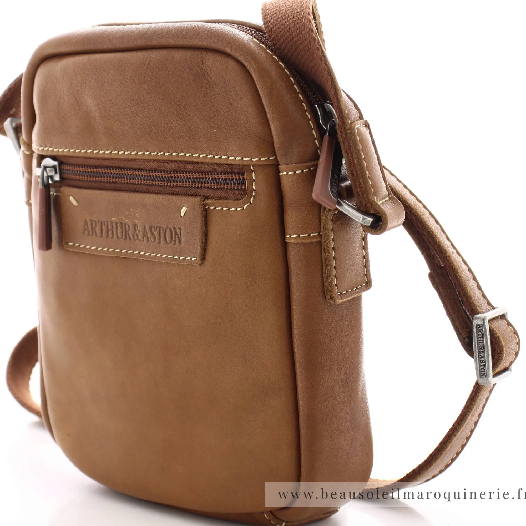 Arthur Aston Sacoches Homme*Sac bandouliere en cuir de vachette Johany