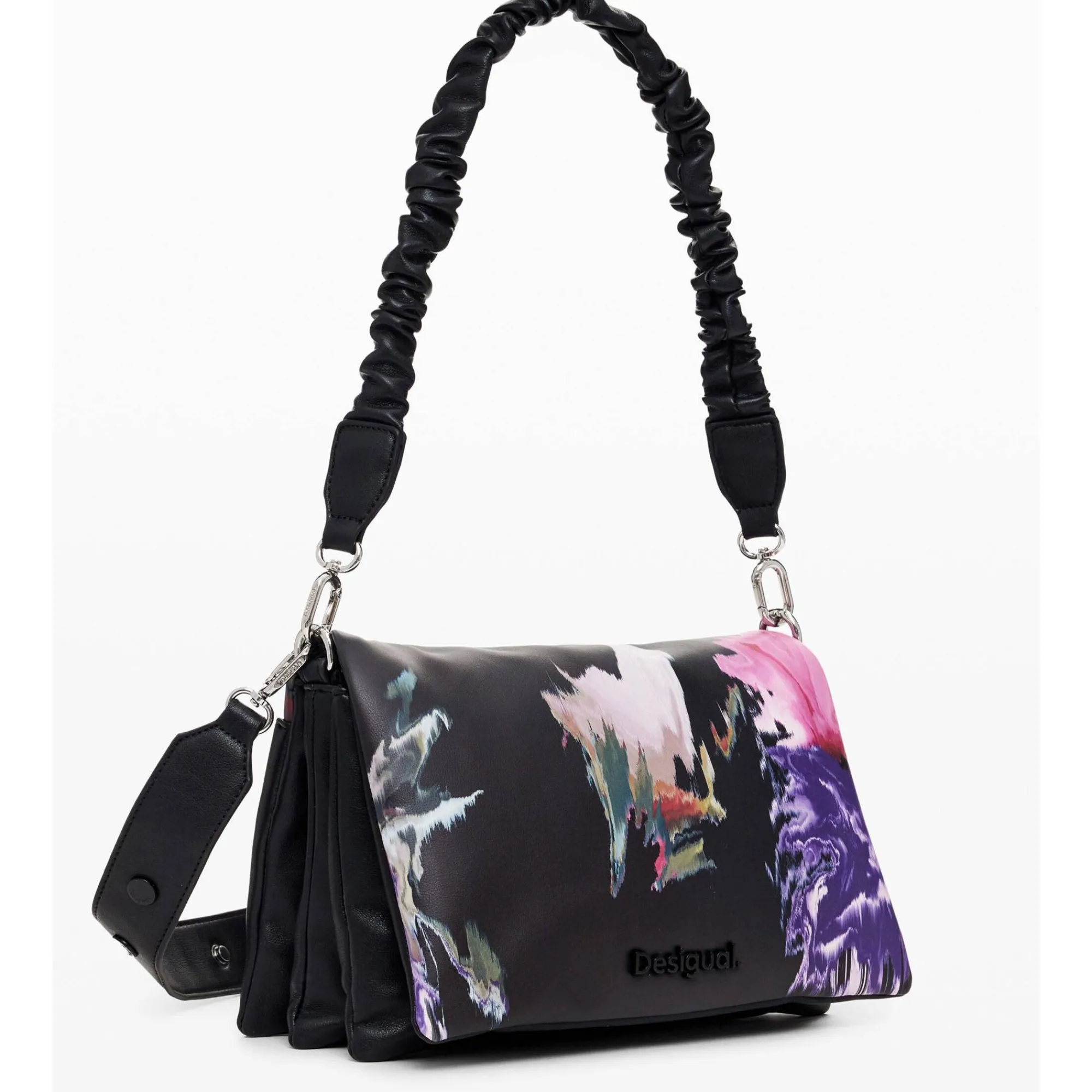 Desigual Sacs Bandoulière*Sac bandouliere imprime floral Dortmund Noir