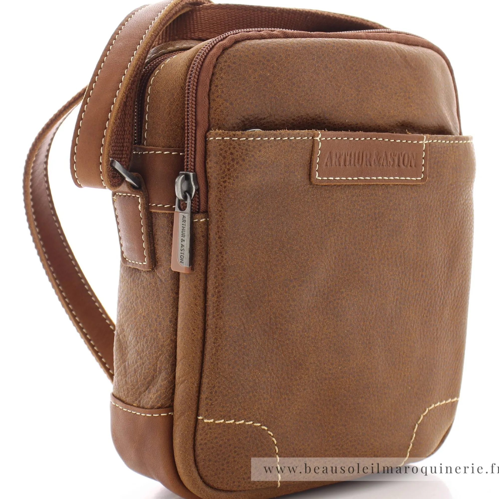 Arthur Aston Sacoches Homme*Sac bandouliere Marco en cuir de vachette