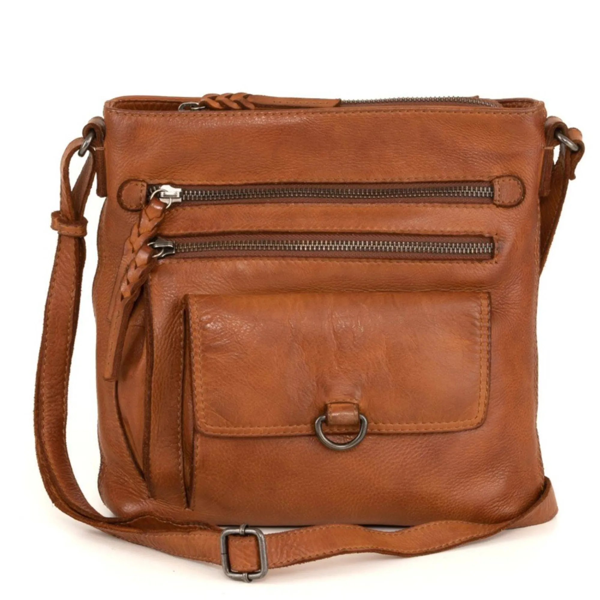 Gianni Conti Sacs Bandoulière*Sac bandouliere Rebecca en cuir Cognac