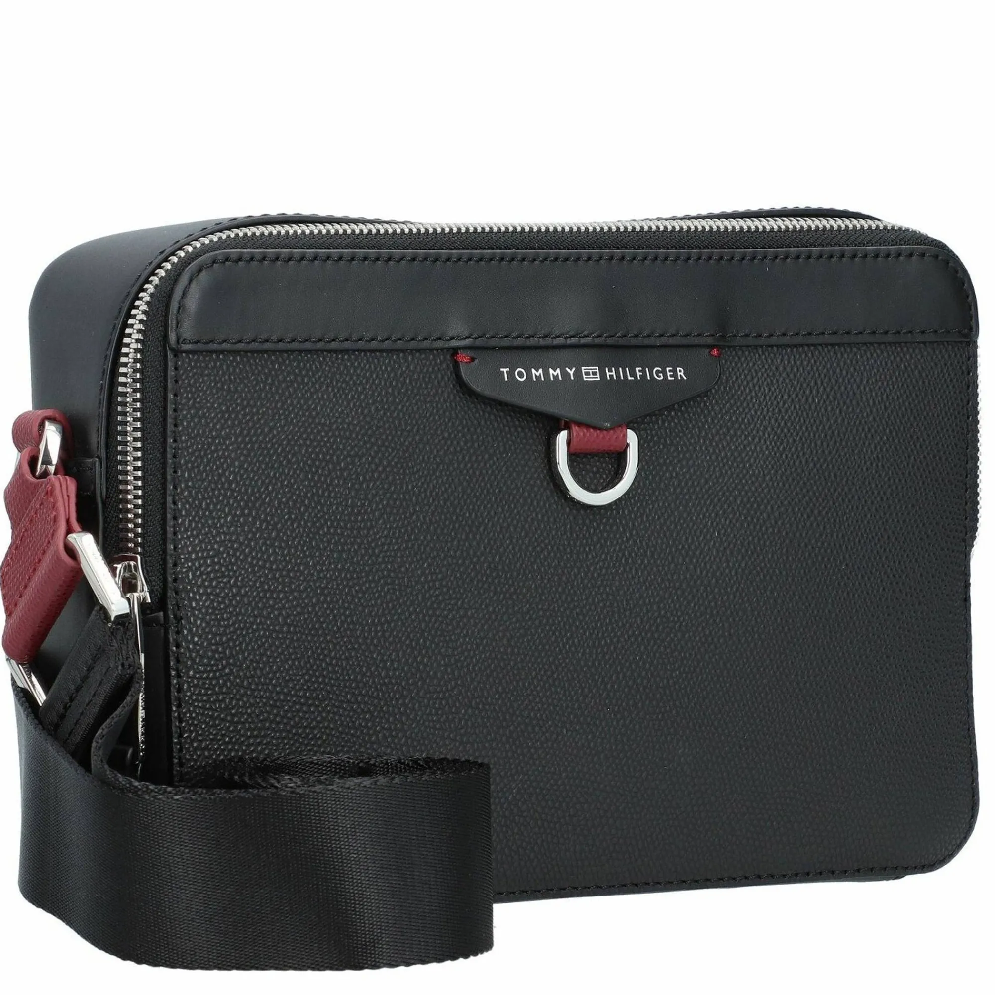 Tommy Hilfiger Sacoches Homme*Sac bandouliere Structured en cuir Noir