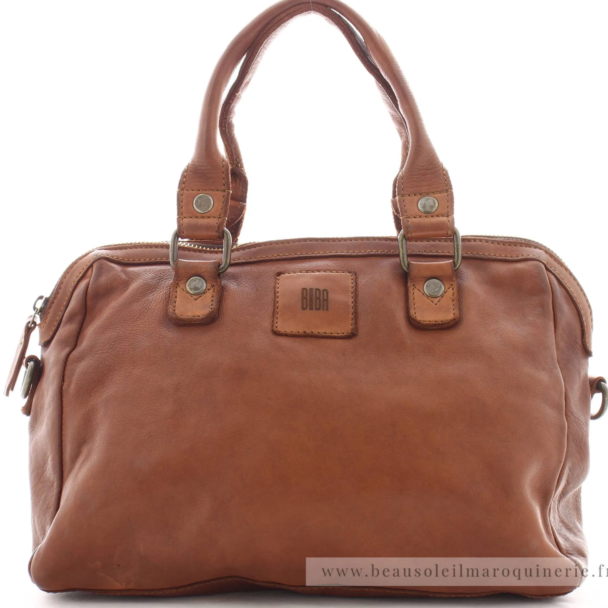 Biba Sacs À Main*Sac bowling Boston en cuir de vachette
