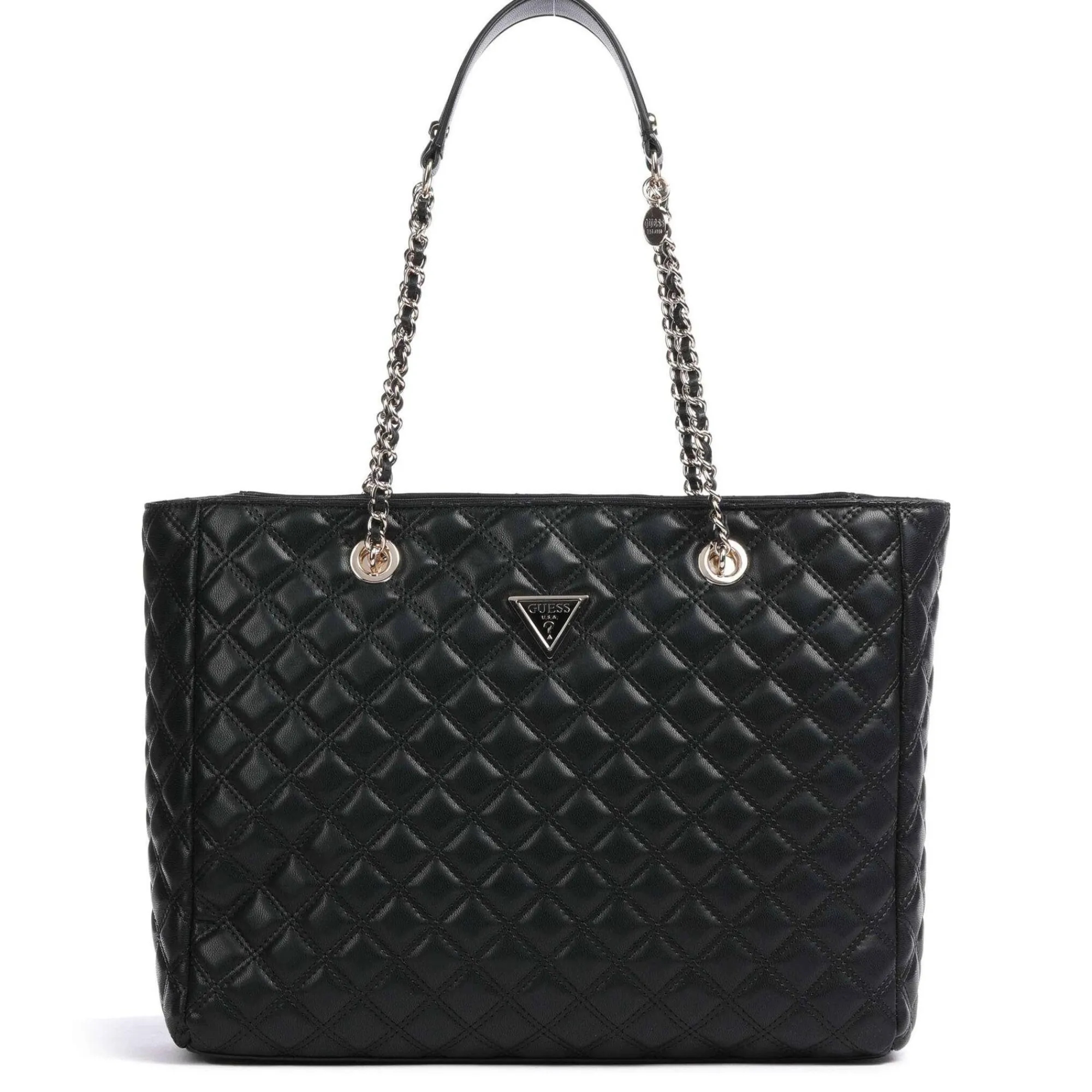 Guess Sacs Cabas*Sac cabas chaine zippe Giully Noir