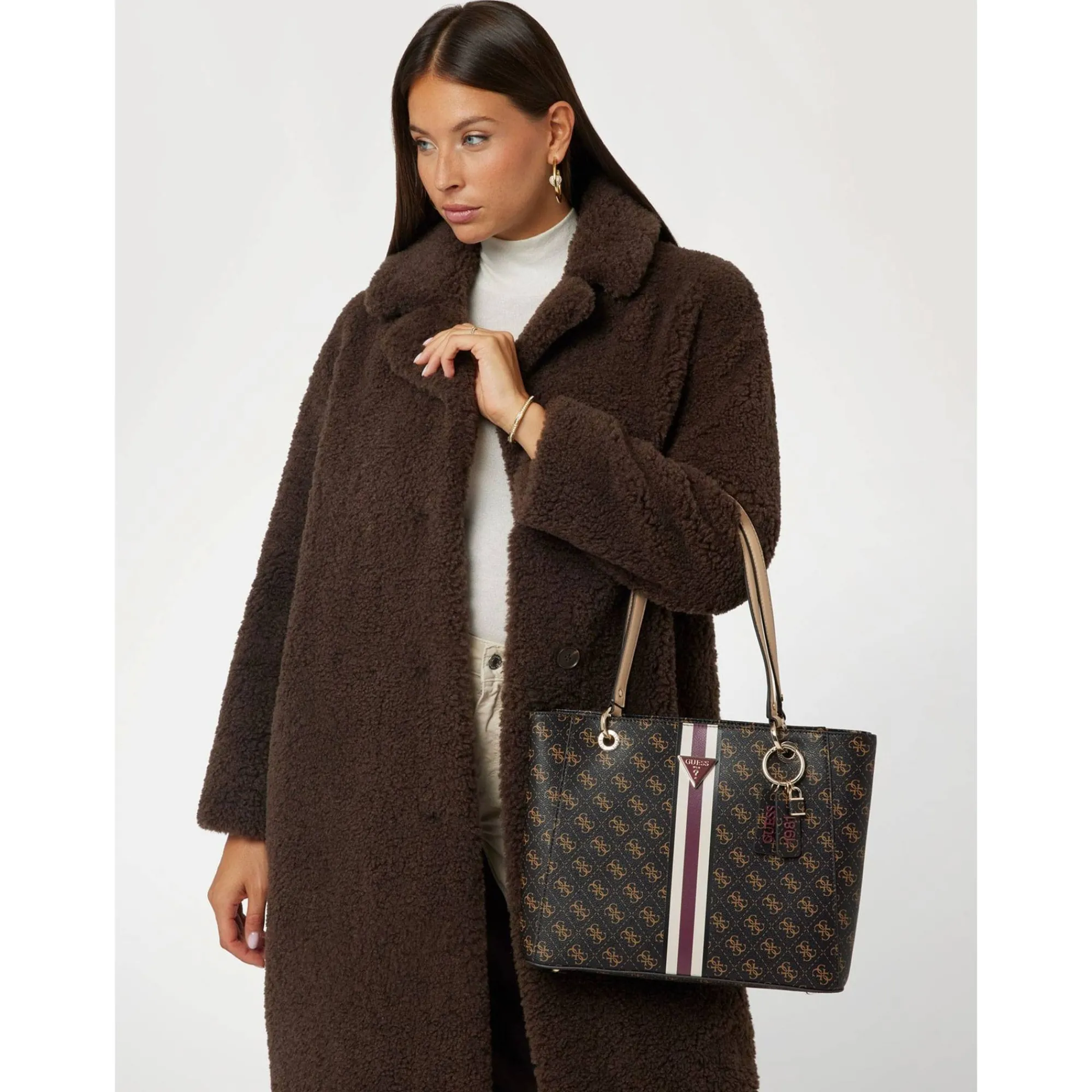Guess Sacs Cabas*Sac cabas effet graine Noelle Marron