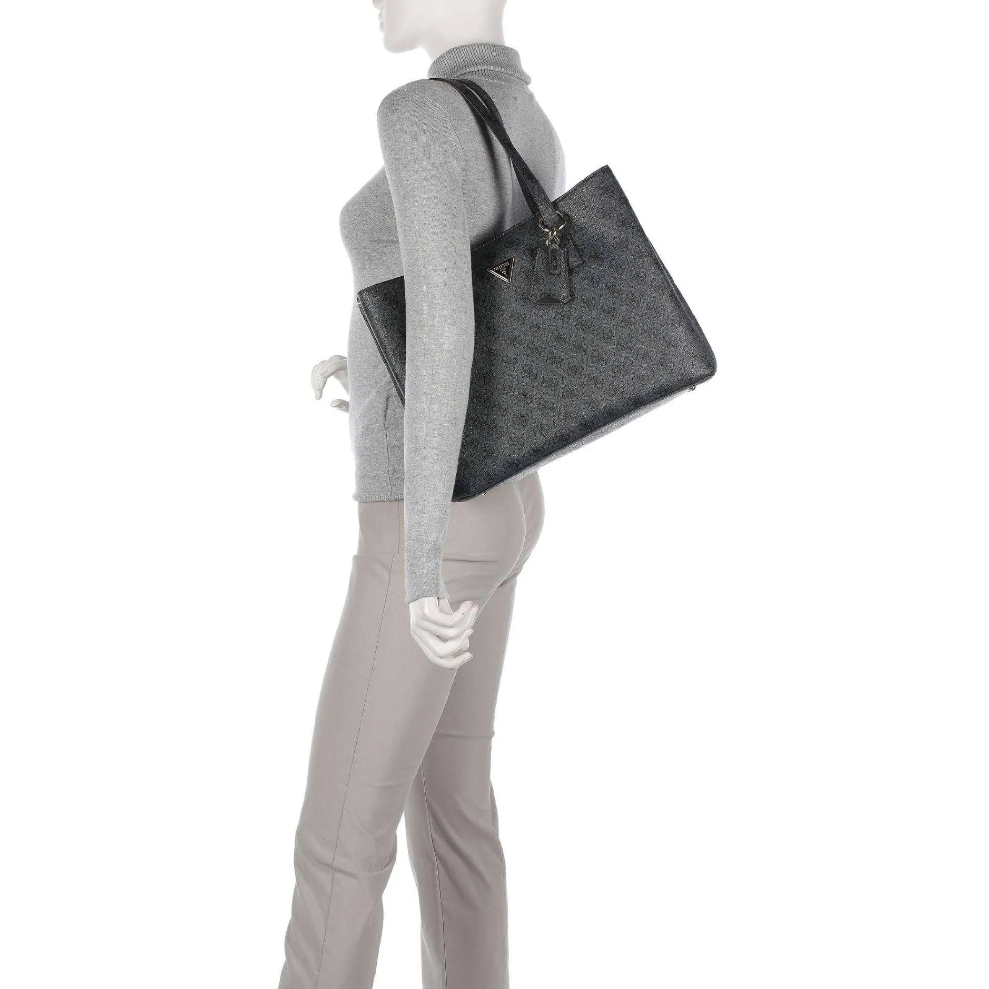 Guess Sacs Cabas*Sac cabas porte epaule Meridian Gris foncé