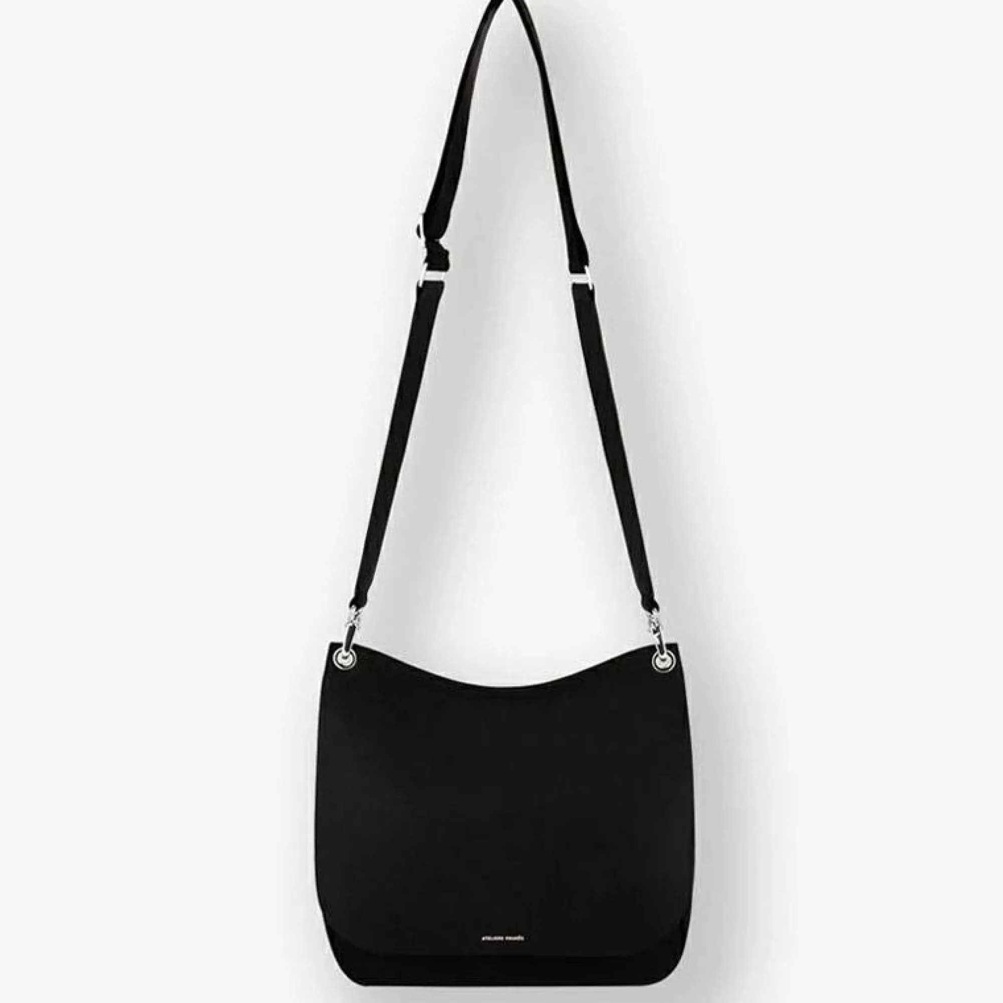 Les Ateliers Foures Sacs Bandoulière*Sac femme a rabat Aphrodite en cuir lisse Noir