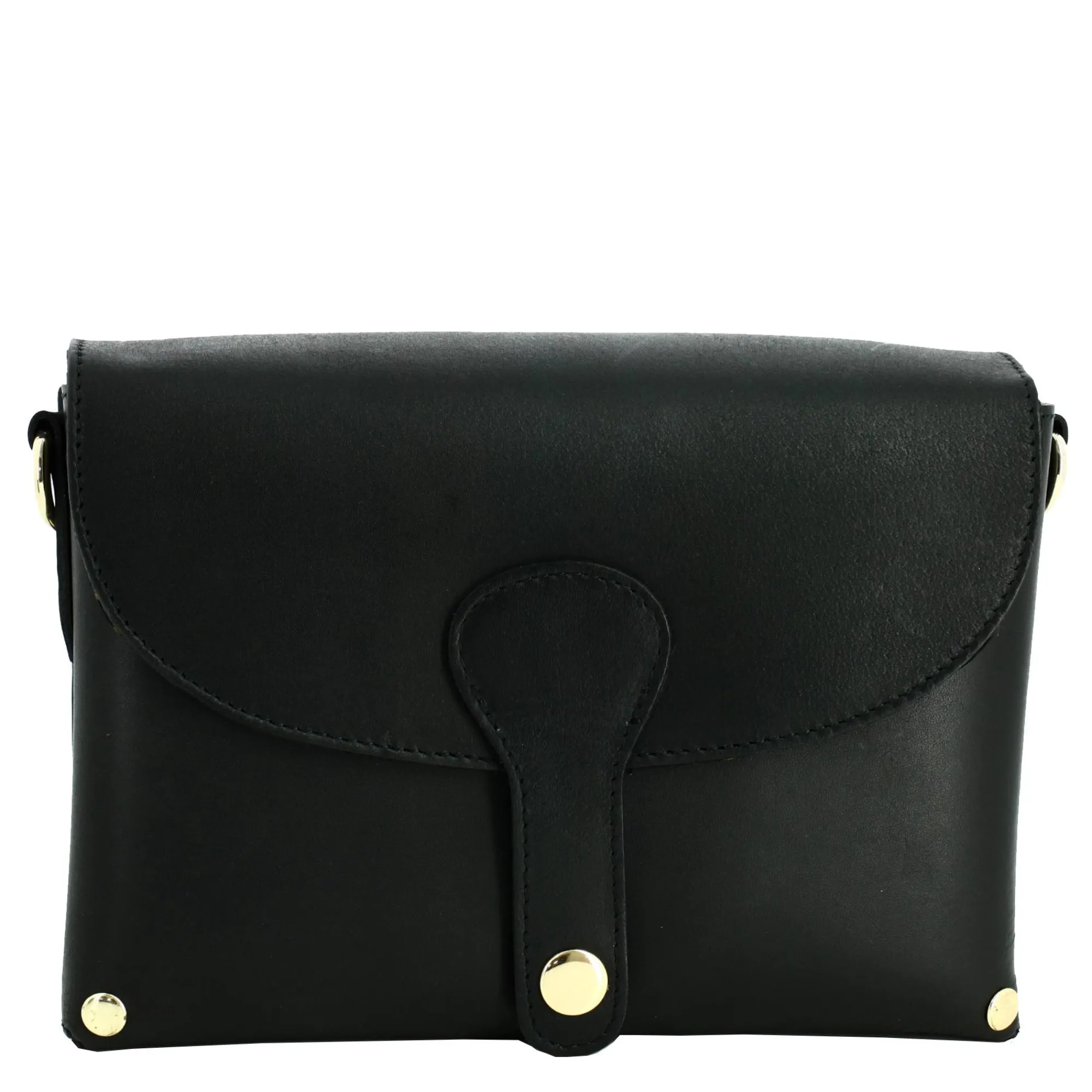 Pieces Sacs Bandoulière*Sac porte bandouliere Jeanett a rabat en cuir Noir