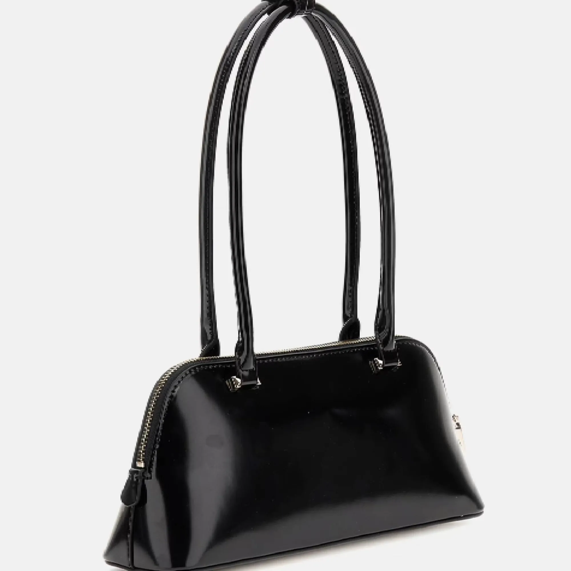 Guess Sacs Porté Épaule*Sac porte epaule Arnela verni longues anses Noir