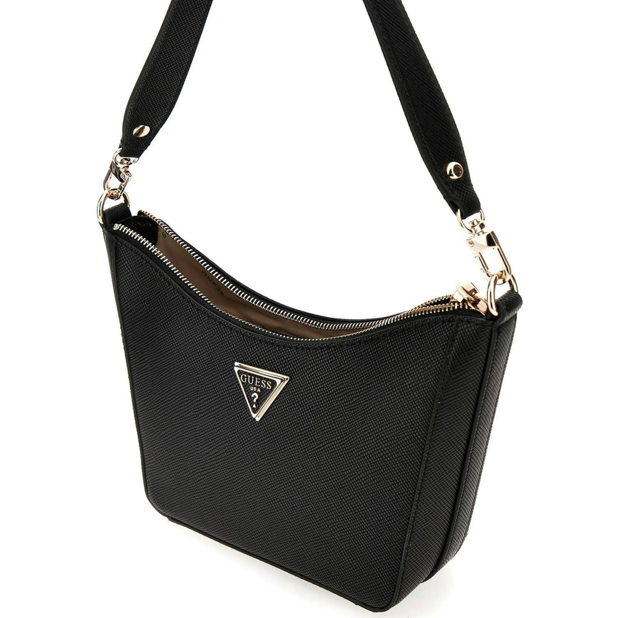 Guess Sacs Porté Épaule*Sac porte epaule Eco Erica saffiano Noir