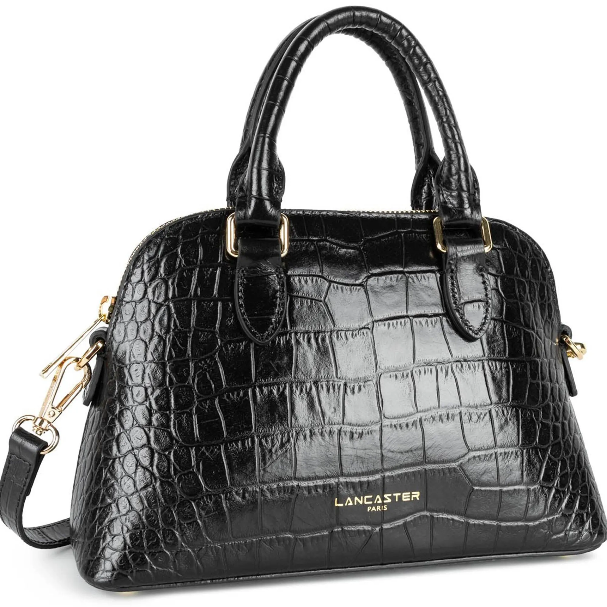 Lancaster Sacs À Main*Sac porte main demi lune M Exo Noir