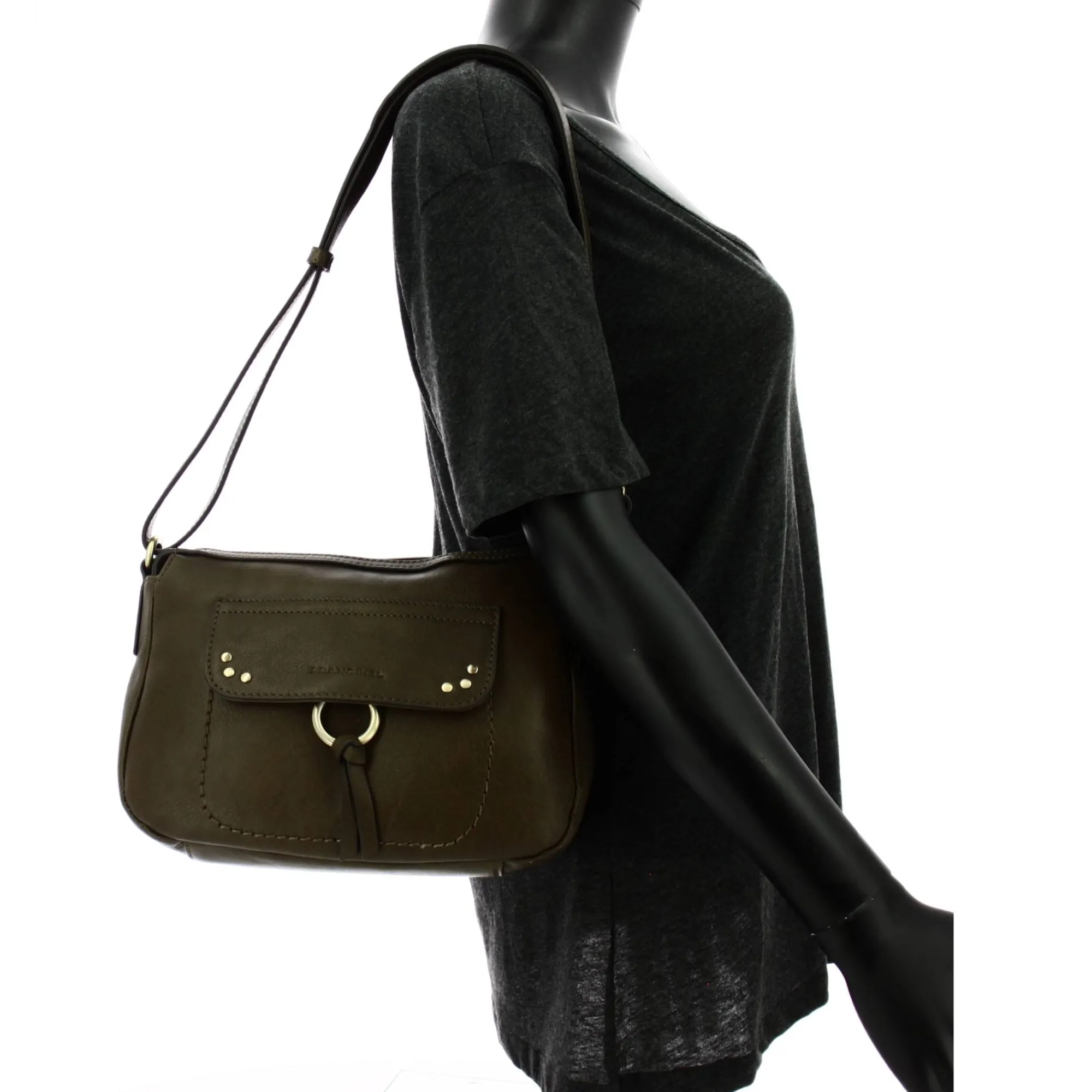 Francinel Sacs Bandoulière*Sac porte travers Enola cuir details clous