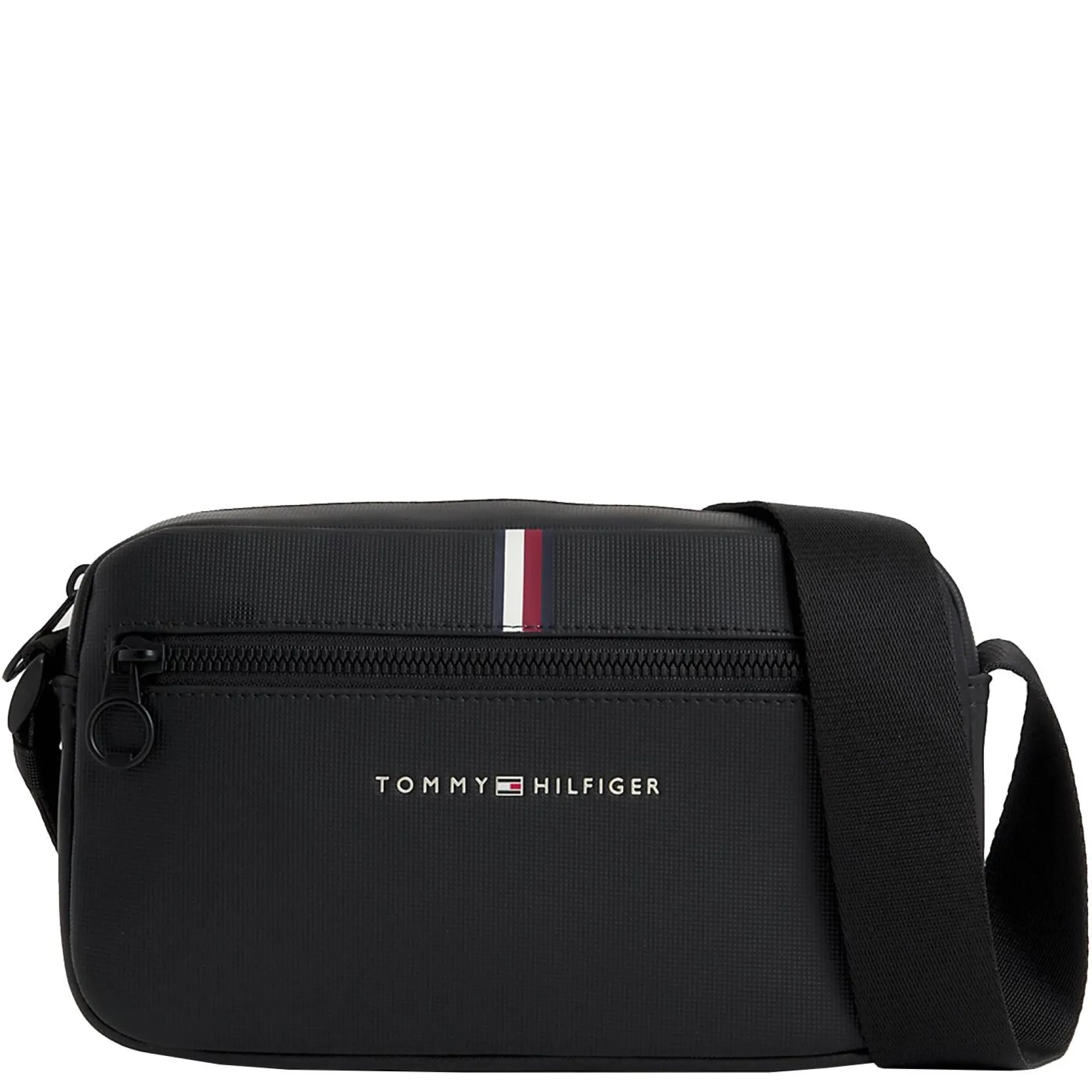 Tommy Hilfiger Sacoches Homme*Sac reporter Essential effet pique Noir