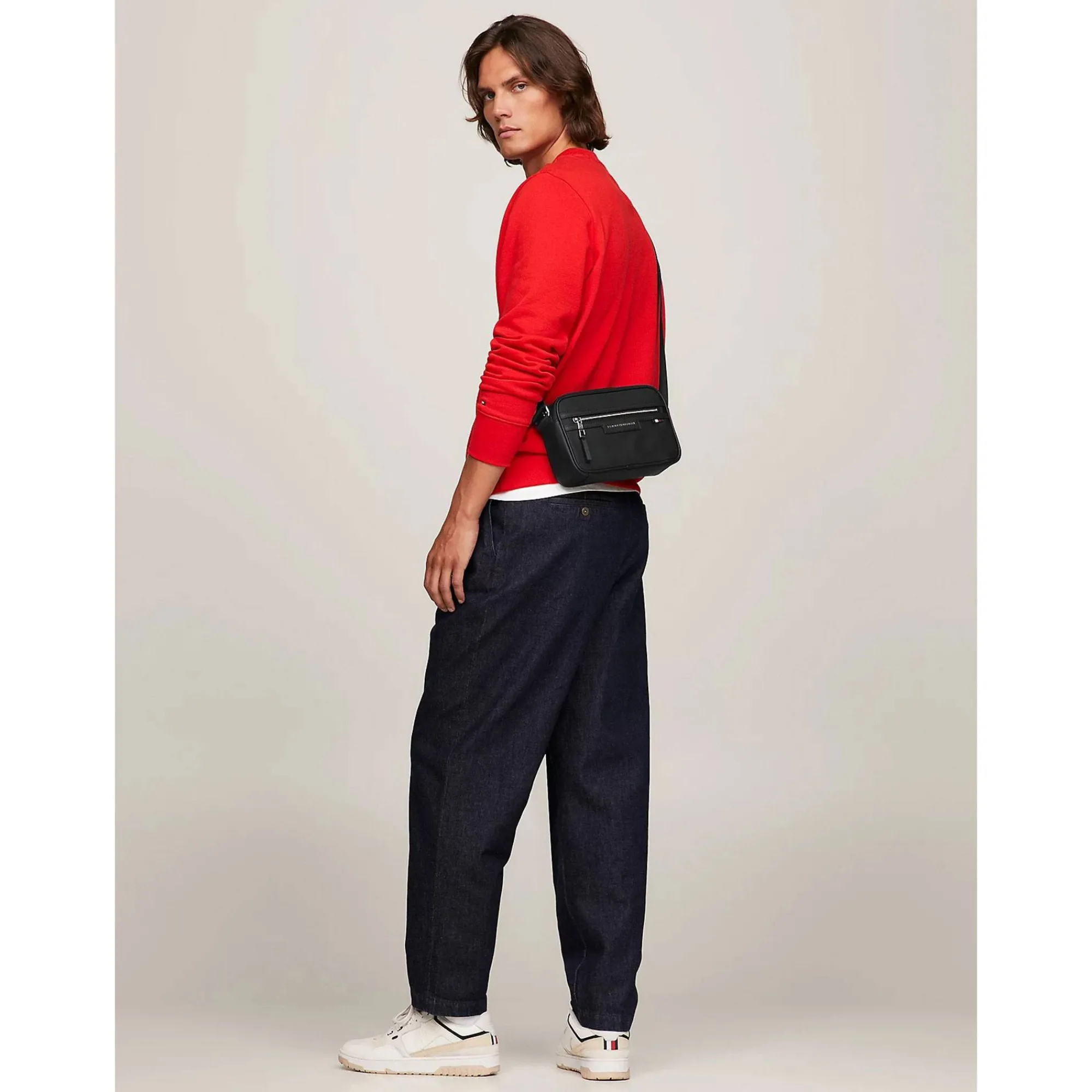 Tommy Hilfiger Sacoches Homme*Sac reporter Urban Zippe Noir
