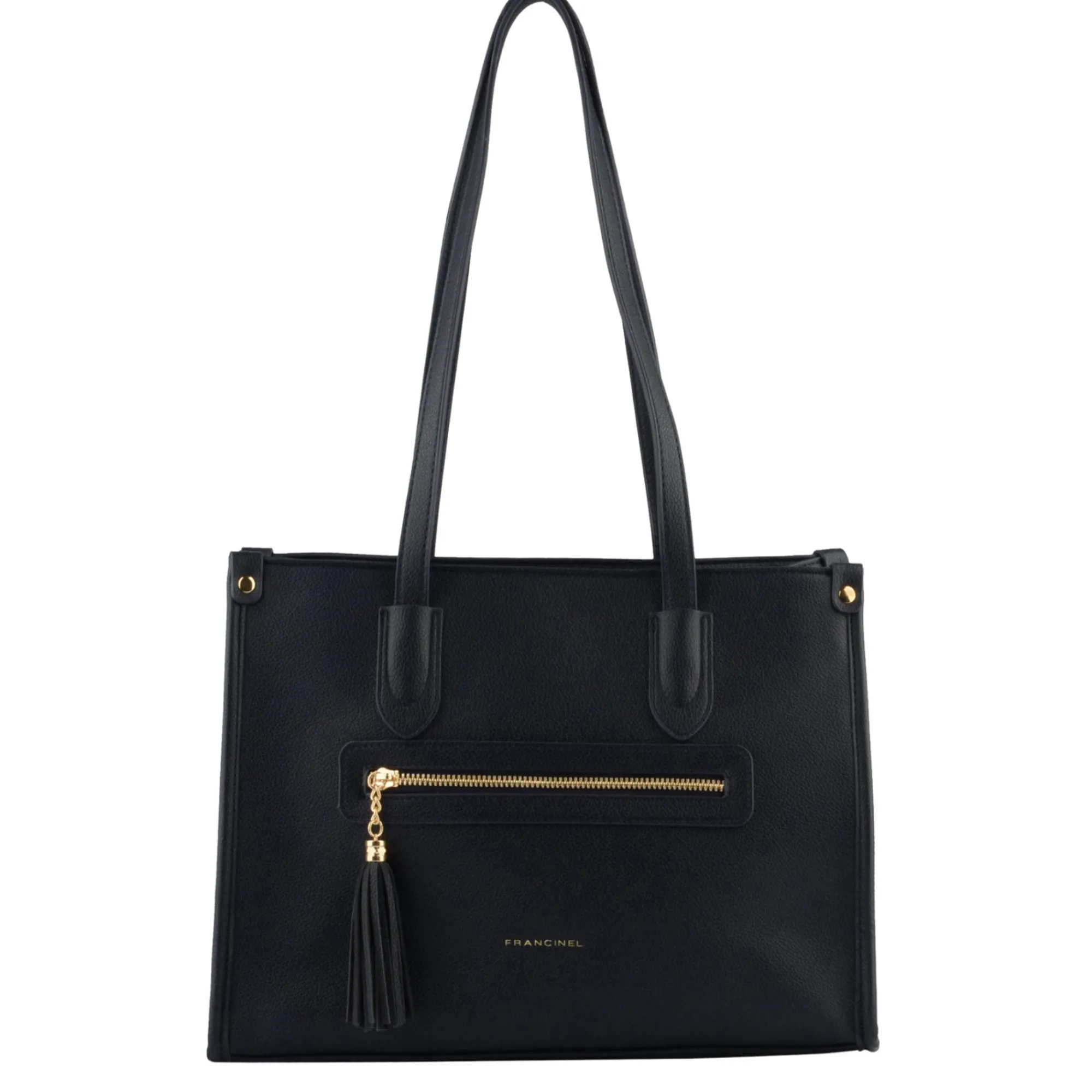 Francinel Sacs Cabas*Sac shopping Naelle effet graine avec pompon