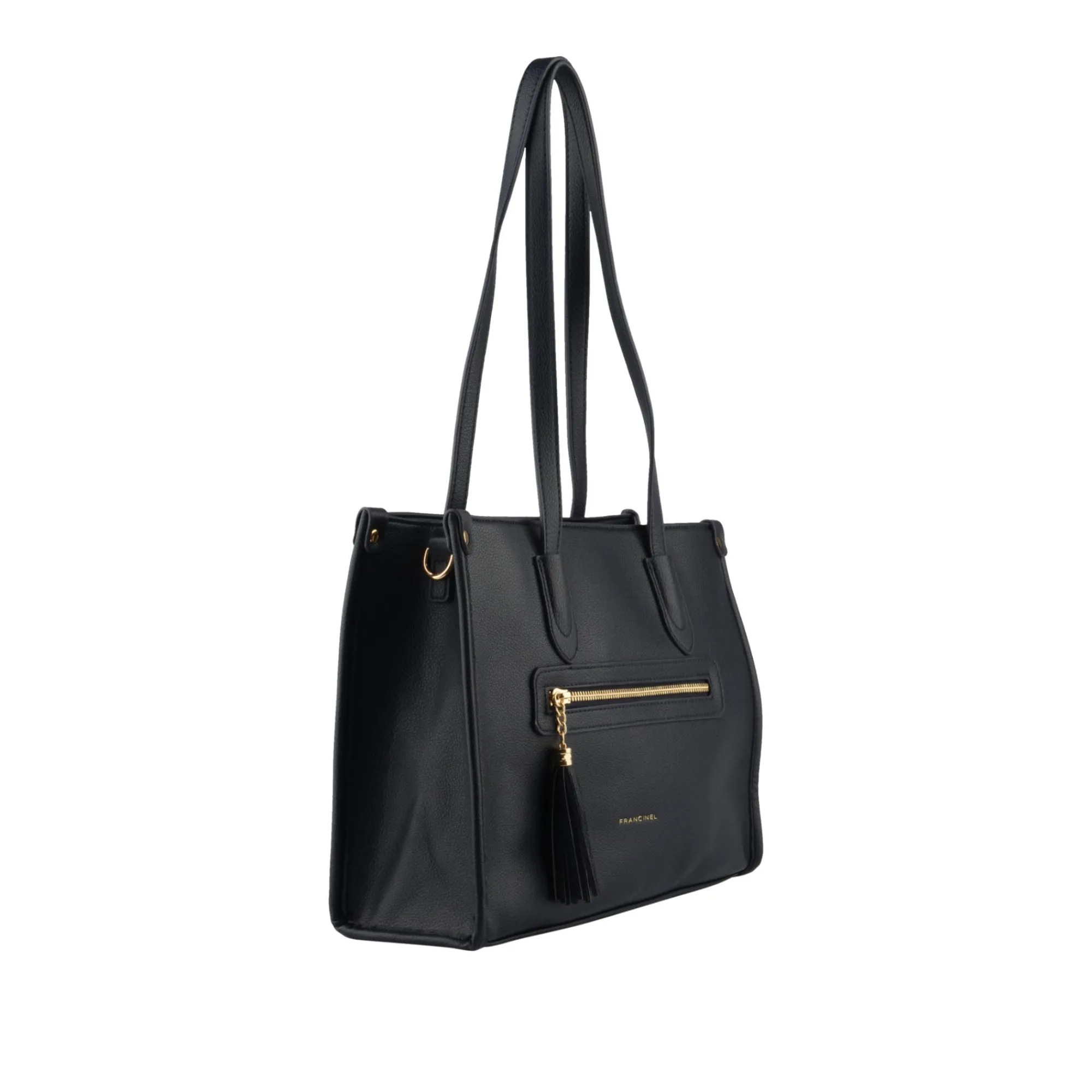 Francinel Sacs Cabas*Sac shopping Naelle effet graine avec pompon