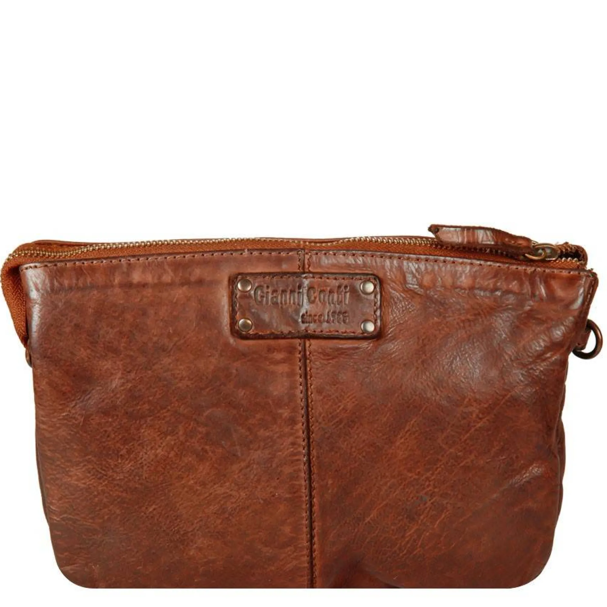 Gianni Conti Sacs Bandoulière*Sac travers en cuir a multiples rangements Cognac