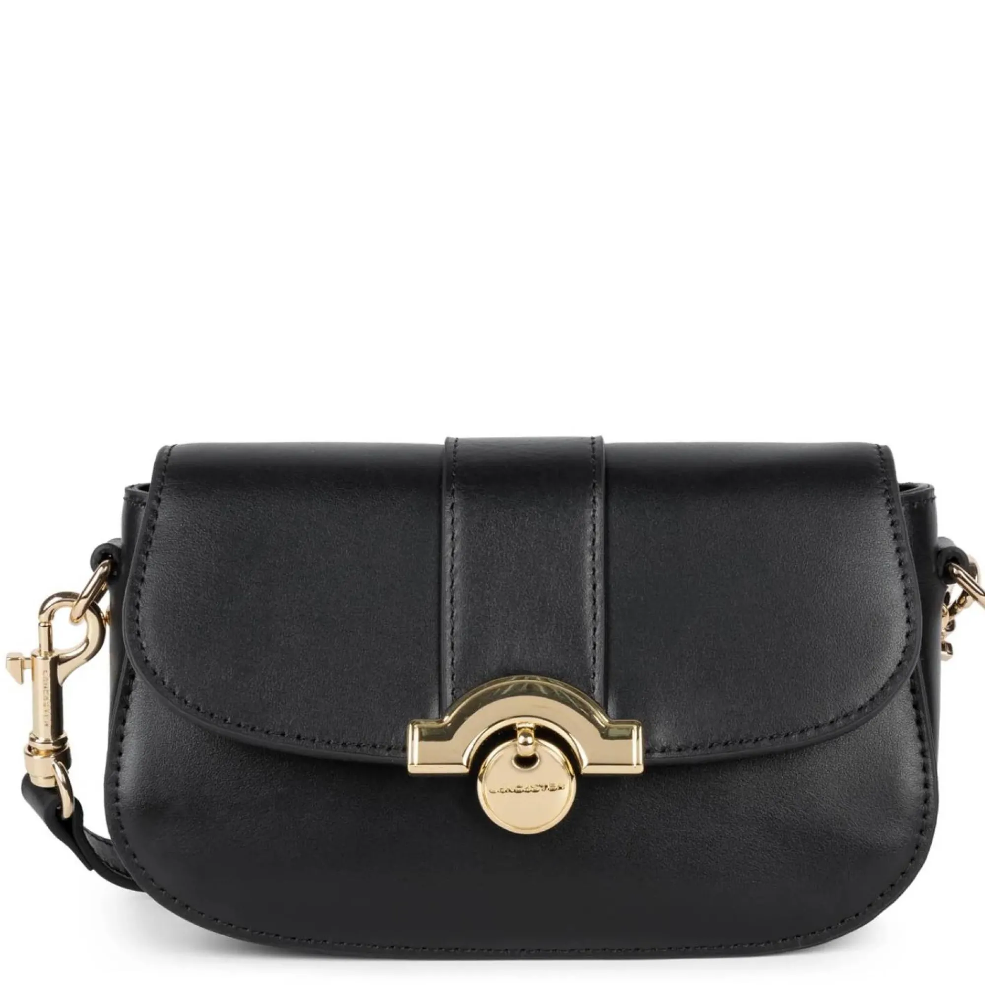 Lancaster Sacs Porté Épaule | Sacs Bandoulière*Sac trotteur a rabat fermoir Paris Medaille Noir