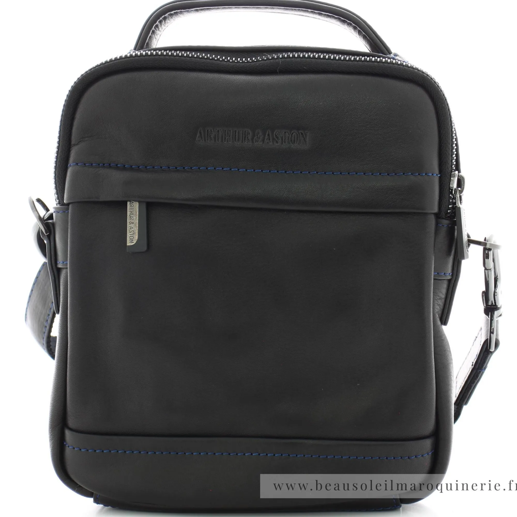 Arthur Aston Sacoches Homme*Sacoche en cuir 2 compartiments Jasper