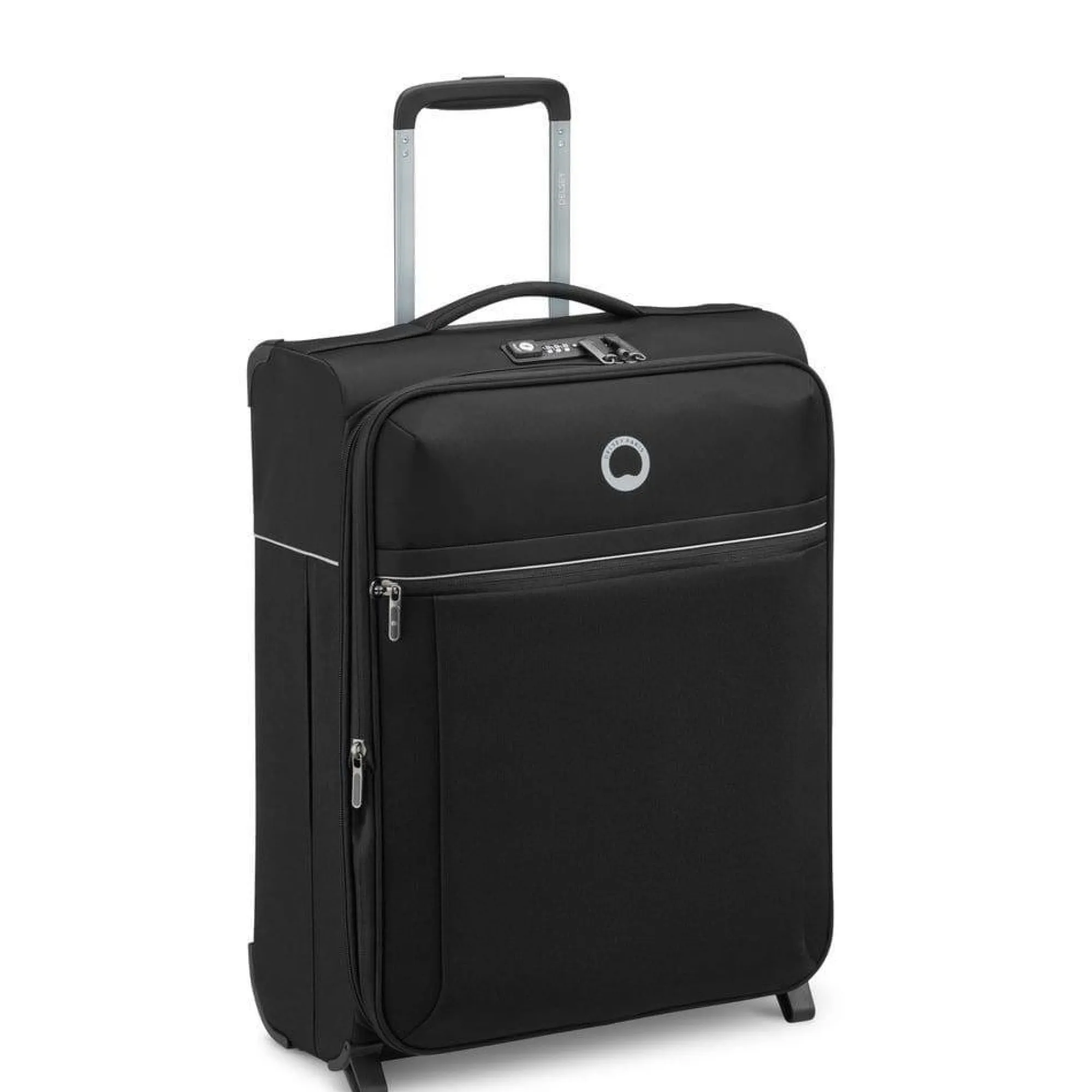 Delsey Valises 2 Roues*Valise cabine 55cm slim extensible Brochant Noir
